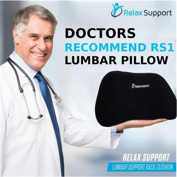 Support Pillow for Office Chair - Lower Back Support Posture Corrector - Cushion - Picture 6 of 6